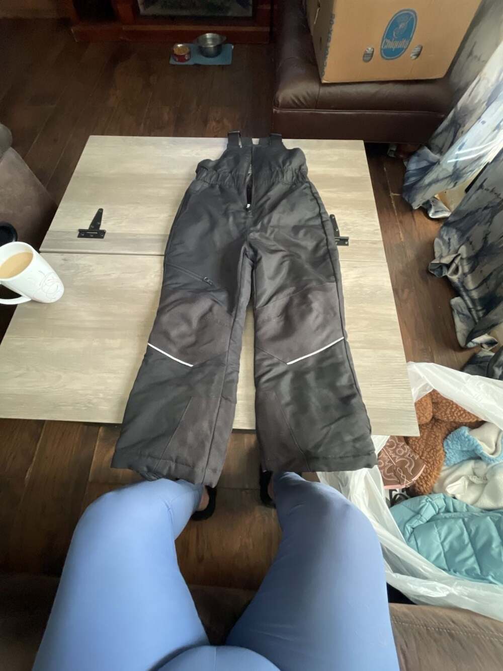 Swiss Tech Snow Bib Overalls Size Xs (4-5) Black Winter Pants
